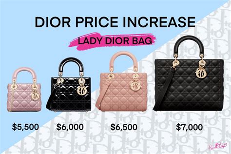 lady dior bag dimensions|lady dior bag price list.